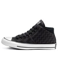 (WMNS) Converse Chuck Taylor All Star GLAM DUNK MADISON MID Canvas Black White 565387C