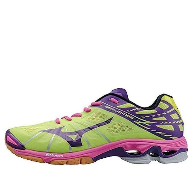Mizuno Wave Lightning Z Lightweight Wear-resistant Volleyball Shoes Green Purple V1GC150069
