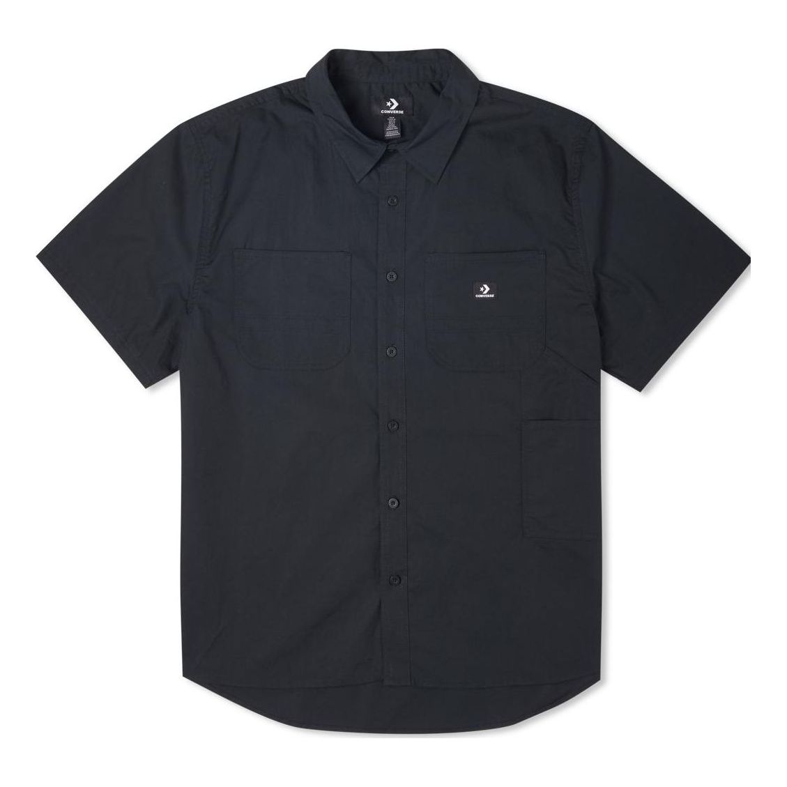 Converse Solid Woven Carpenter Button Down Asia Sizing 'Black' 10023410-A01