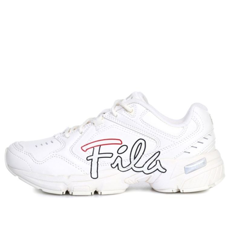 (WMNS) FILA Script Series Low Running Shoes White/Black 1RM01277_125
