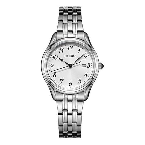 SEIKO Waterproof Quartz Silver/White SUR643P1