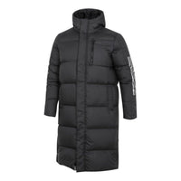 adidas neo Athleisure Casual Sports Stay Warm mid-length hooded down Jacket Black H45242