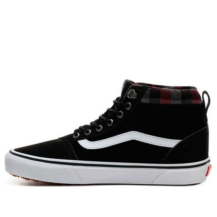 Vans Ward Hi Wear-resistant Non-Slip Casual Skateboarding Shoes Unisex Black VN0A3JETV1T
