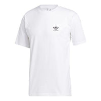 adidas originals Logo Printing Sports Short Sleeve White T-Shirt GL9849