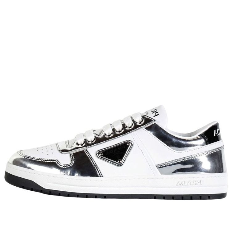 (WMNS) PRADA Downtown Trainers 'White Silver' 1E792M_3LL2_F0J36