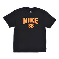 Nike SB Alphabet Logo Printing Round Neck Short Sleeve Black DN7288-010