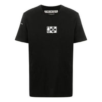 Off-White Arrows Pattern Printing Short Sleeve Black OMKA002E20FAB0011001