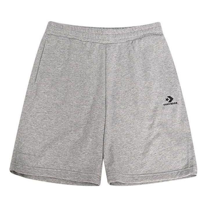 Converse Go-To Embroidered Star Chevron Standard-Fit Fleece Short Asia Sizing 'Grey' 10023875-A02