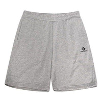Converse Go-To Embroidered Star Chevron Standard-Fit Fleece Short Asia Sizing 'Grey' 10023875-A02