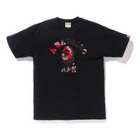 BAPE Tie Dye College Tee Black/Red BAPE-SS18-026