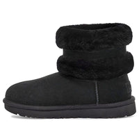 (WMNS) UGG Fluff Mini Belted Snow Boots Black 1112483-BLK