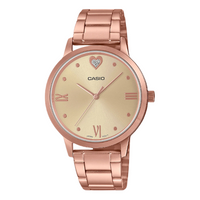 CASIO Stylish Simplicity Watch waterproof Pink Metallic Strap LTP-2022VPG-9C