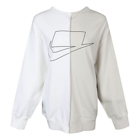 (WMNS) Nike Sportswear NSW Colorblock Long Sleeves White CZ1430-072