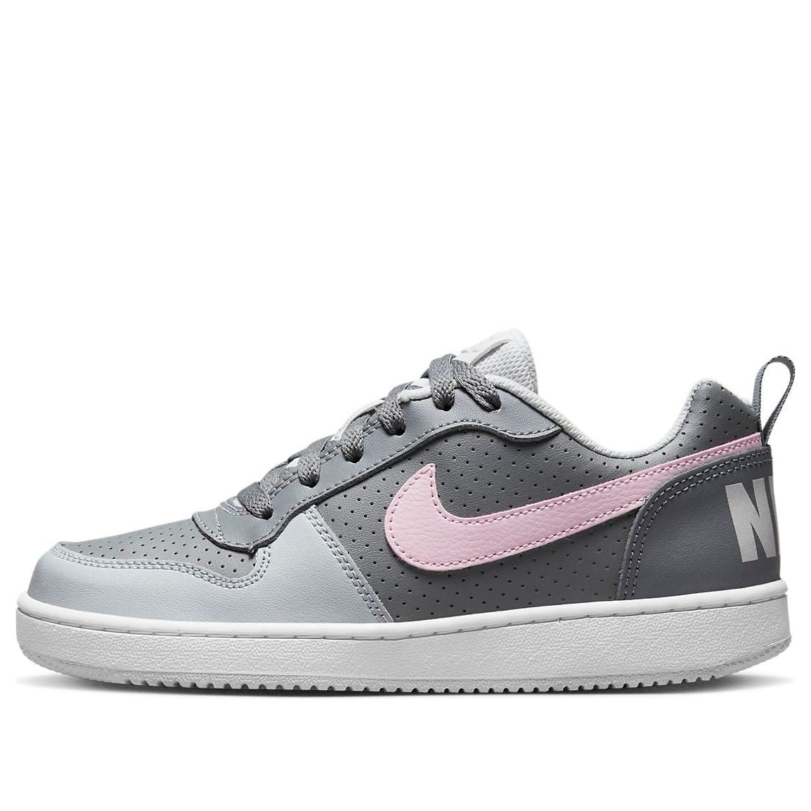 (GS) Nike Court Borough Low 'Grey Pink' 845104-008