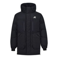 New Balance Winter Hooded Thickened Long Down Jacket Asia Sizing 'Black' NCNPA43111-BK