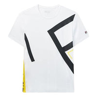 FILA Large Alphabet Printing Minimalistic Short Sleeve White F11M028165F-WT