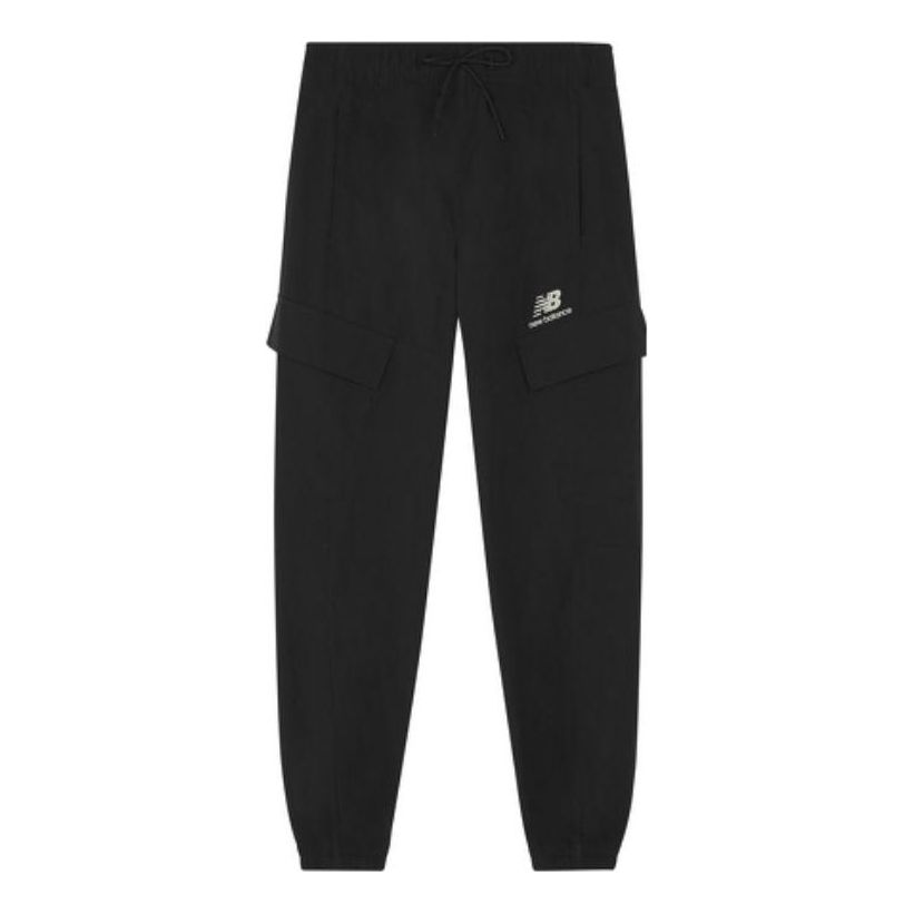 New Balance Sportswear Oversized Cargo Sweatpants Asia Sizing 'Black' AMP23311-BK