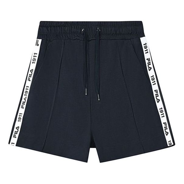 (WMNS) FILA Side Splicing Loose Casual Sports Beach Shorts Blue F11W138601F-NV