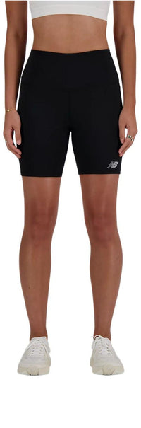 (WMNS) New Balance NB Harmony High Rise Short 6" Asia Sizing 'Black' WS41114-BK