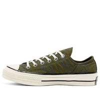 (WMNS) Converse Chuck 70 Low 'Runway Cable - Dark Moss' 568679C