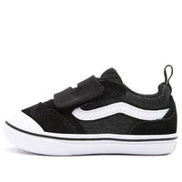 (TD) Vans Glitter ComfyCush New Skool 'Black White' VN0A4TZHXME