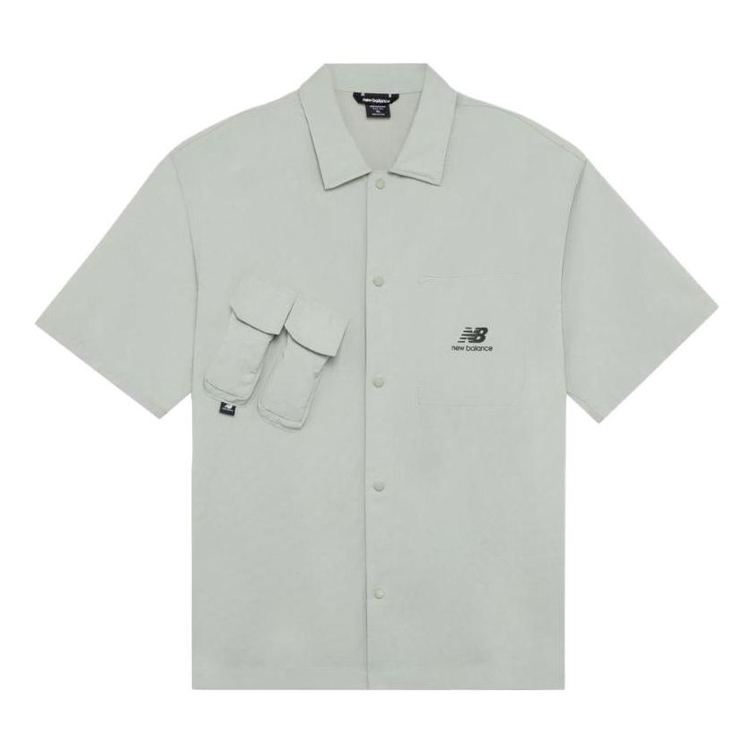 New Balance Classic Trend Short Sleeve Shirt Asia Sizing 'Grey' AMJ22360