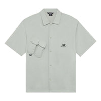 New Balance Classic Trend Short Sleeve Shirt Asia Sizing 'Grey' AMJ22360