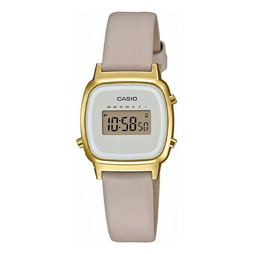 CASIO Female YOUTH Japan / South Korea Fashion Unisex Mens CreamGray Digital LA670WFL-9