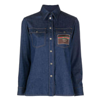 (WMNS) Gucci Denim shirt with Gucci Boutique 'Blue' 628881-XDA93-4759