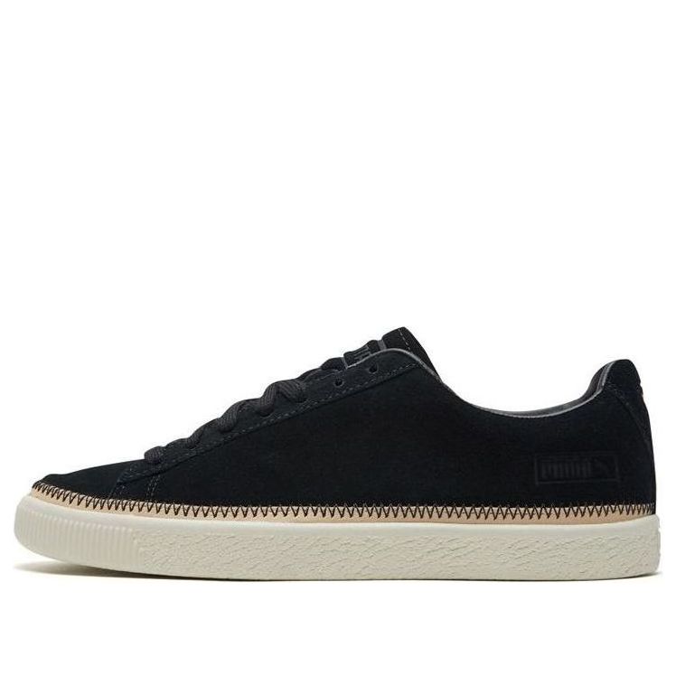 PUMA SUEDE TRIM PRM Retro Low Tops Casual Skateboarding Shoes Unisex Black 369992-01