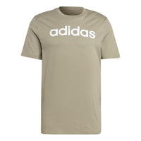 adidas Essentials Single Jersey Linear Embroidery Logo Short Sleeve T-Shirts 'Oliver Green' IC9297