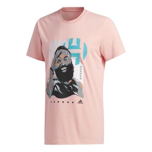 adidas Basketball Sports Short Sleeve Pink Red FT8835