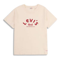 (WMNS) Levis Series Round Neck Short Sleeve Creamy White T-Shirt A0157-0001