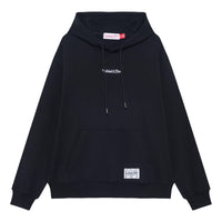 Mitchell & Ness Logo Fleece Hoodie 'Black' MNRJAWTOHC006-BK