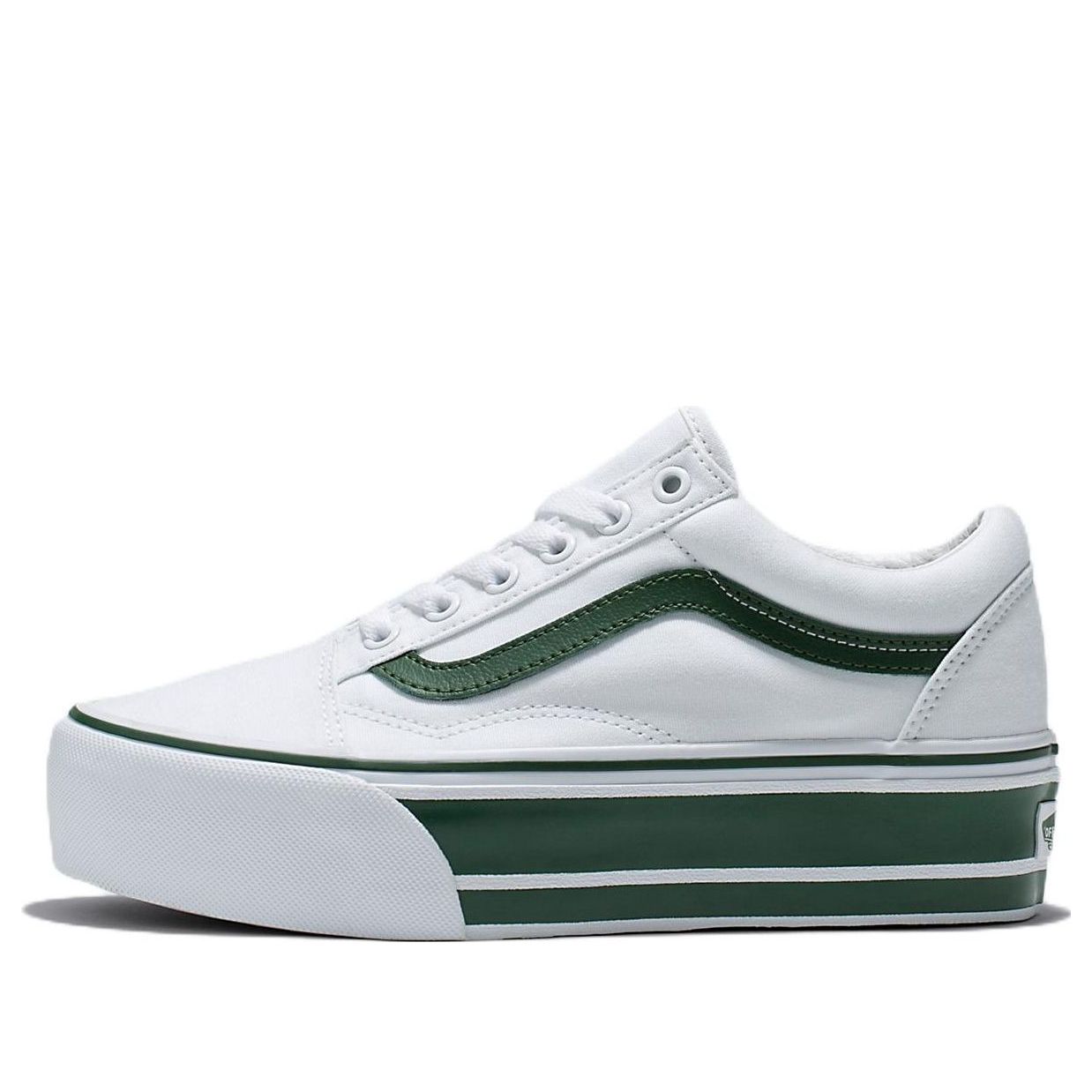 Vans Old Skool Stackform 'White Green' VN0A7Q5MBGN