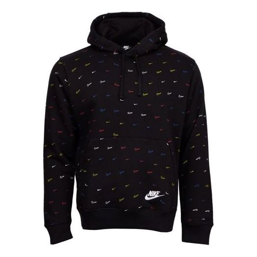 Nike Athleisure Casual Sports hooded Long Sleeves Pullover Black DC2767-010