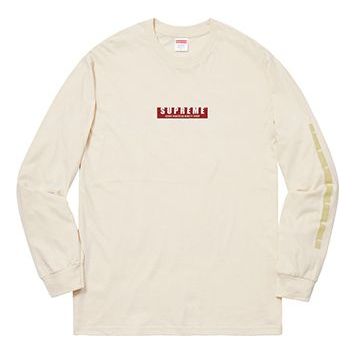 Supreme FW18 1994 LS Tee Natural Logo Tee SUP-FW18-059
