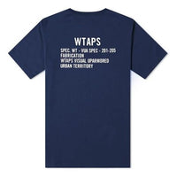 WTAPS Academy SS / Tee. Copo Letters Short-Sleeve Unisex Blue 201ATDT-CSM22