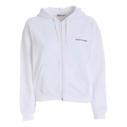 BALENCIAGA Copyright Logo Zip Hoodie 'White' 623451-TIV55-9040