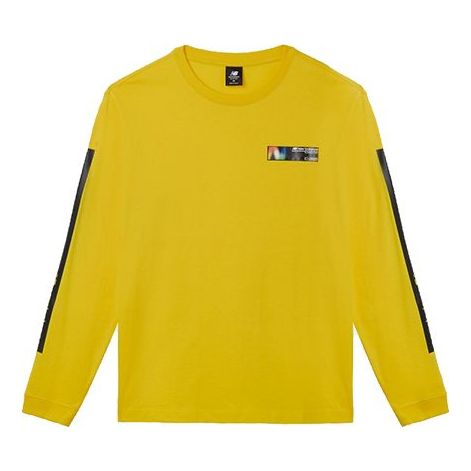 New Balance Crew Neck Sweater Pullover Asia Sizing 'Yellow' AMT03528-ATY