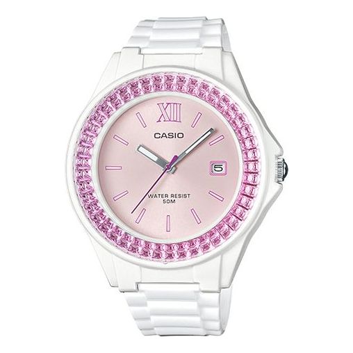 CASIO Quartz Waterproof PinkWhite Analog LX-500H-4E
