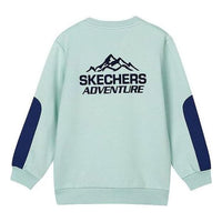 (GS) Skechers Graphic Long Sleeve Sweater 'Teal Blue' L423B054-01P9
