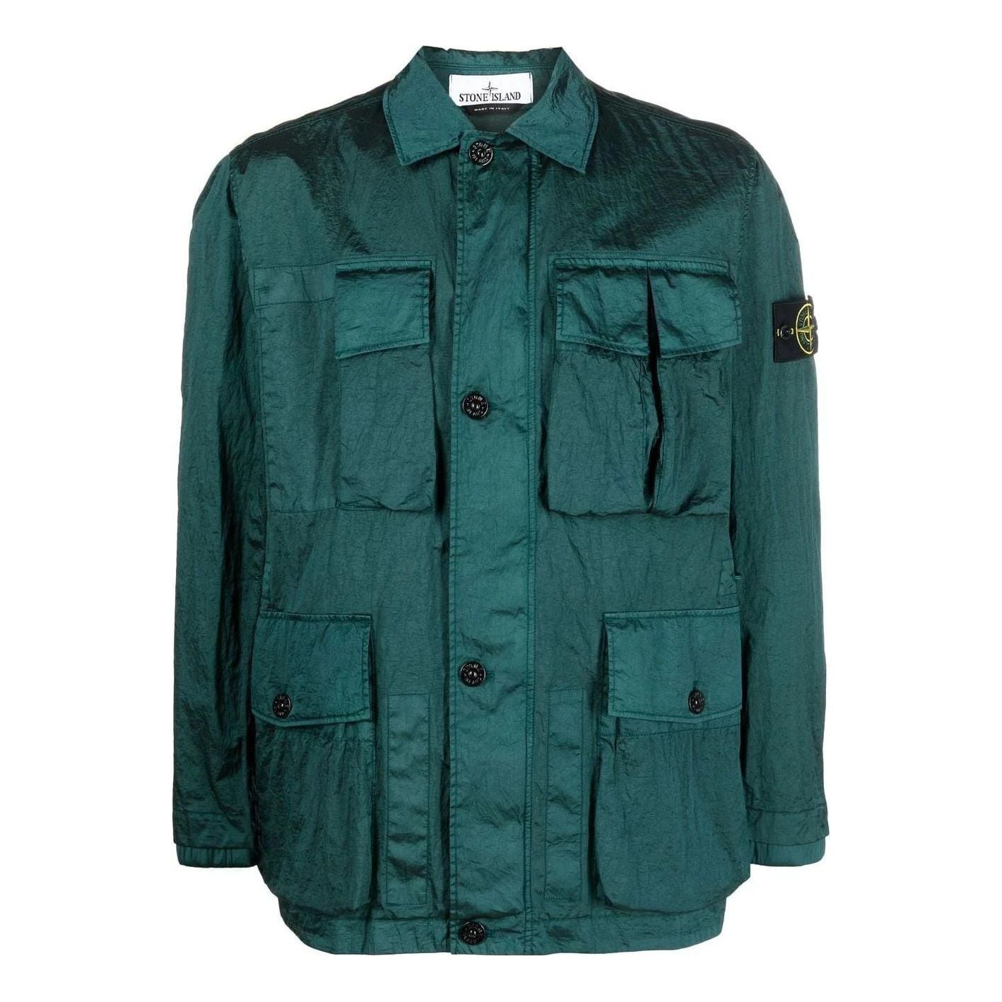 STONE ISLAND Giubbotto Shirt Jacket 'Bottle Green' 781541620-V0053
