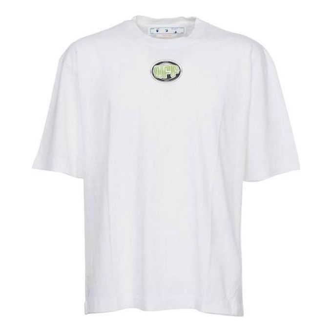 Off-White SS22 Data Flyer Over Skata Tee OMAA120S22JER0060110