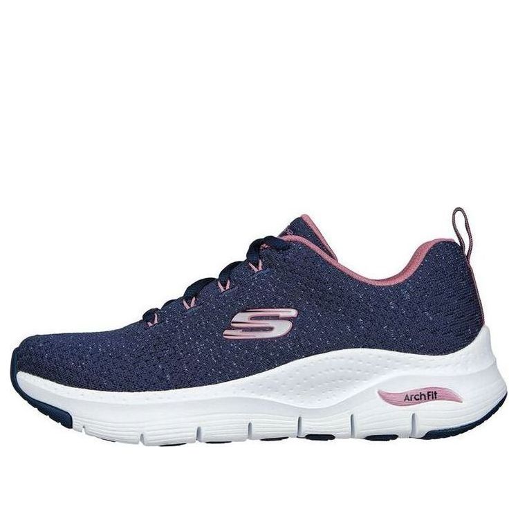 (WMNS) Skechers Arch Fit 'Glee For All - Navy Pink' 149713-NVPK