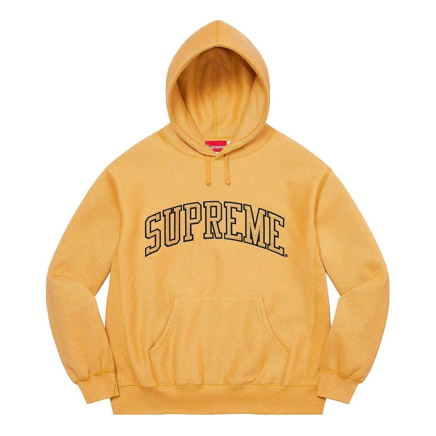 Supreme Glitter Arc Hooded Sweatshirt 'Yellow' SUP-SS23-150