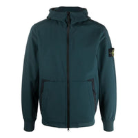 STONE ISLAND Wappen Patch Softshell HoodY Zip-up Jacket 'Dark Green' 7715Q0122-V0057