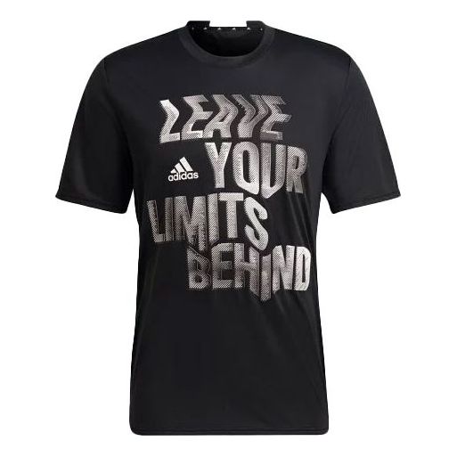 adidas Designed for Movement AEROREADY HIIT Slogan Training T-Shirt 'Black' HN8508