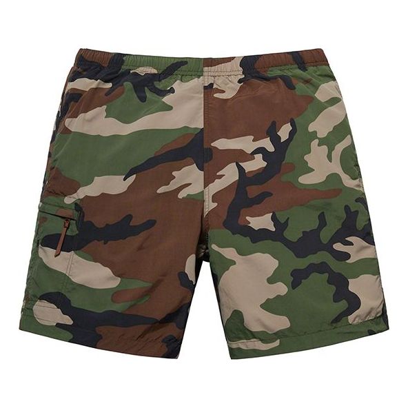 Supreme SS19 Nylon Trail Short Casual Shorts Unisex Camouflage SUP-SS19-10368