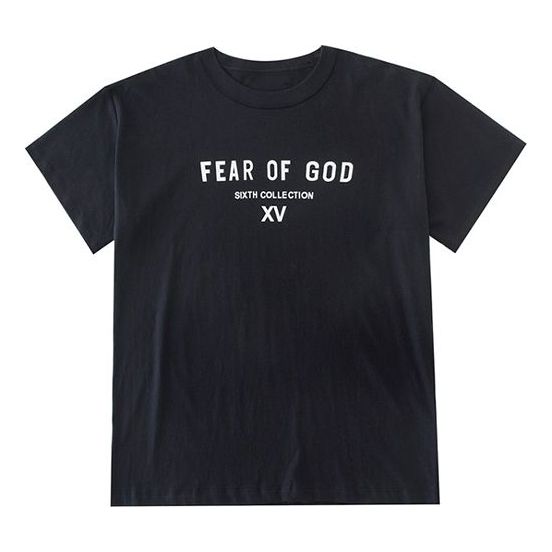 Fear of God Japan limited Alphabet Logo Short Sleeve Unisex Black FOG-SS19-81